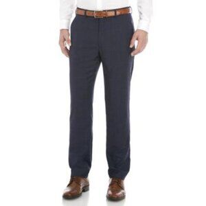 LAUREN RALPH LAUREN Mens Classic-Fit Stretch Check Suit Pants,Blue,34W X 34L